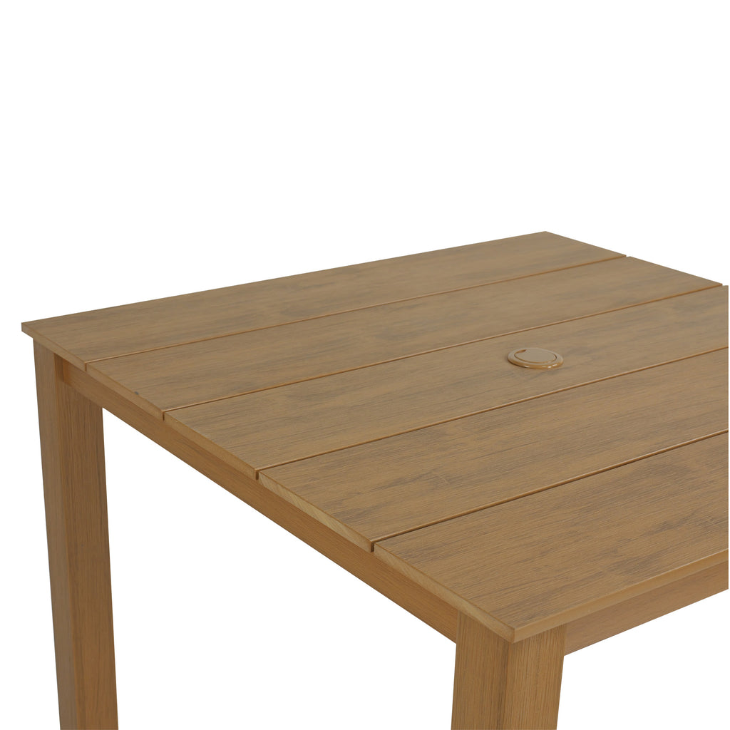 Poly Lumber Patio Dining Table, 36.2-Inches HIPS Outdoor Dining Table with Umbrella Hole, Weather Resistant (Navy Blue, 1 Piece)（副本）