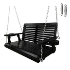 Porch Swing  4 FT Extra Large, Black