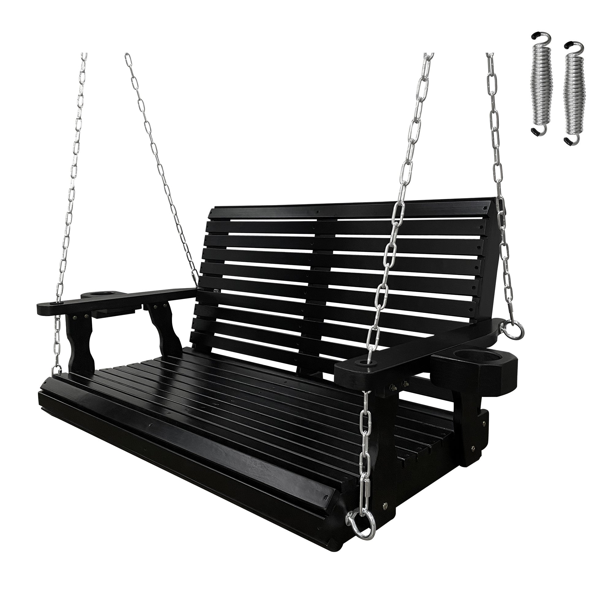 Porch Swing  4 FT Extra Large, Black