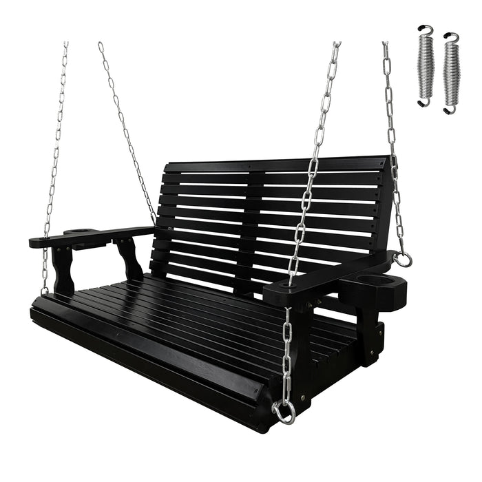 Porch Swing  4 FT Extra Large, Black