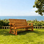 Patio Glider  3-Seater,  Brown