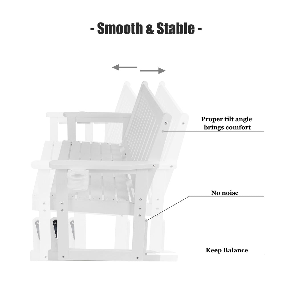 Patio Glider,  White