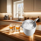 Fortune Candy Party Cooler 2.8L Double-Wall Vacuum Insulated Ice Bucket with Lid, Keep Ice Frozen Longer