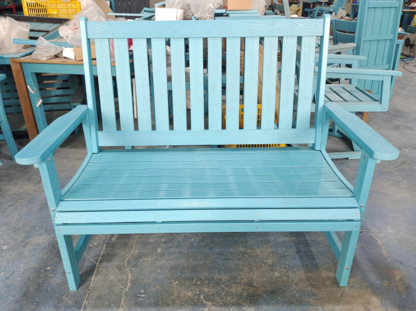 HIPS Outdoor Bench with Slat Back