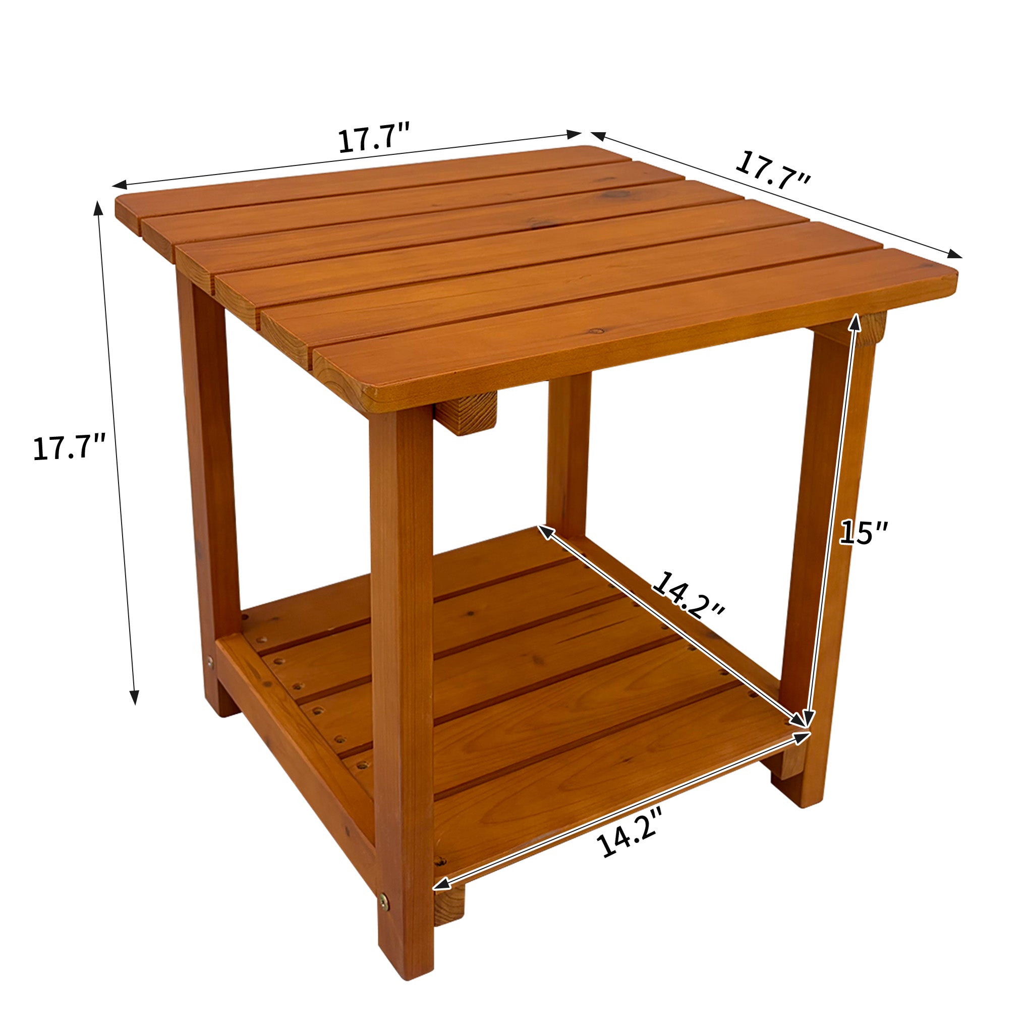 Wooden Rocking Chair with Comfortable Backrest Inclination, High Backrest and Deep Contoured Seat
(Brown with table)