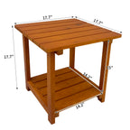 Wooden Rocking Chair with Comfortable Backrest Inclination, High Backrest and Deep Contoured Seat
(Brown with table)