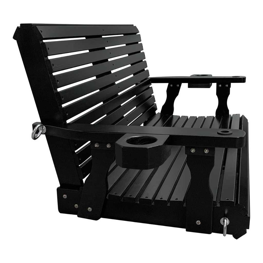 Porch Swing  4 FT Extra Large, Black