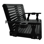 Porch Swing  4 FT Extra Large, Black