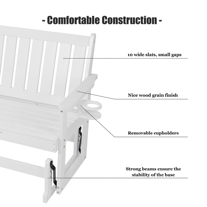 Patio Glider,  White