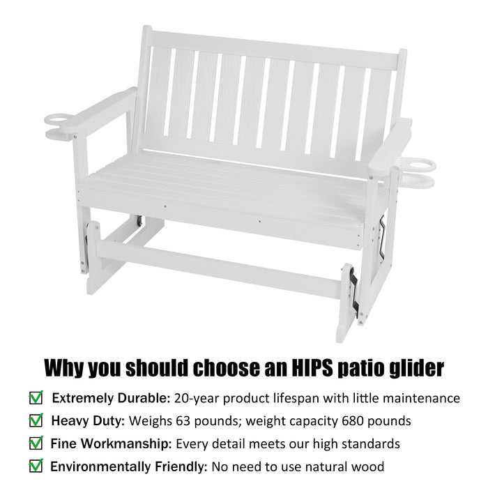 Patio Glider,  White