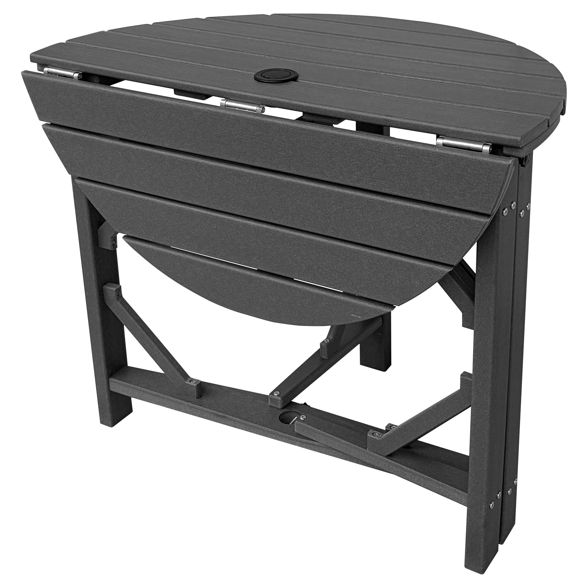 HDPE Patio Round Table 36 " All-Weather Outdoor Dining Table for Garden,Patio,Backyard