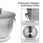Fortune Candy Insulated Ice Bucket - Double Walled Stainless Steel Ice Bucket with Ice Tongs and Lid - 3.3 L