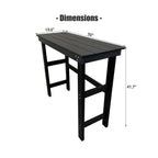 HDPE Patio Bar Table, Weather Resistant, for Poolside, Garden, Yard, Balcony (1 Piece)