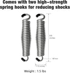 Wooden Porch Swing, Ergonomic Seat, Bench Swing with Hanging Chains and 7mm Springs, Heavy Duty 800 LBS, for Outdoor Patio Garden Yard (Deep Brown, 2-Seater Extra Large)