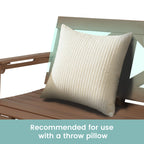 Fortune Candy HDPE Porch Swing with Cross Back, Weather-Resistant, for Outdoor, Patio, Porch, Yard