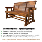 Patio Glider  3-Seater,  Brown
