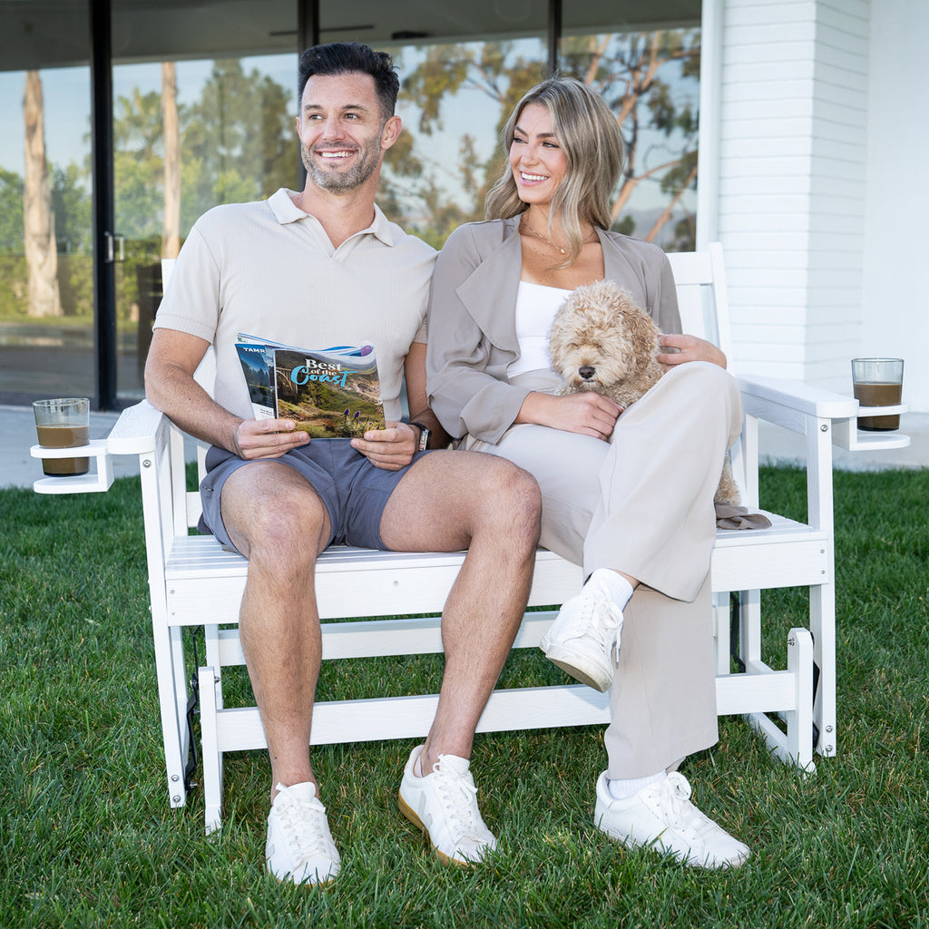 Patio Glider,  White