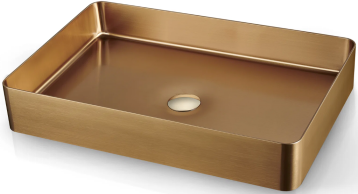 Stainless Steel Rectangle Vessel Bathroom Basin 3