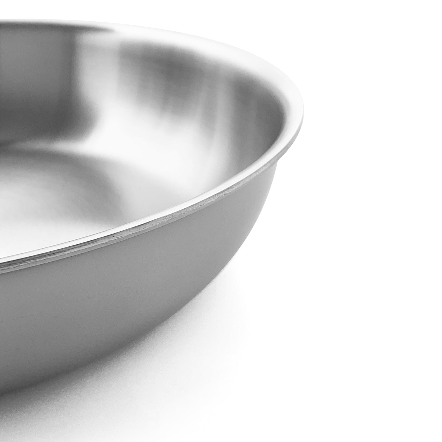 Fortune Candy 10-Inch Fry Pan with Lid, 3-ply Skillet, 18/8 Stainless Steel, Dishwasher Safe, Induction Ready