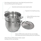 Fortune Candy 10-Quart Pasta Pot with Strainer Insert, 18/8 Stainless Steel - Fortune Candy