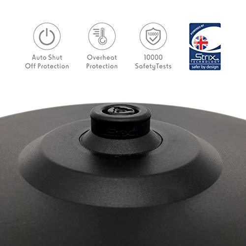 Fortune Candy KS-1011E Electric Kettle, Stainless Steel, with Diamond Pattern, Matte Black - Fortune Candy