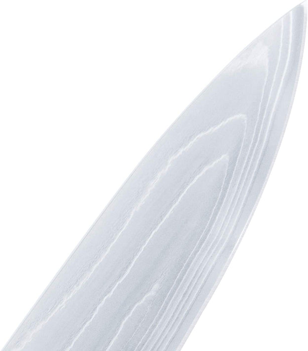 Fortune Candy 8 Inch Chef’s Knife - Damascus Japanese AUS-10 Stainless Steel Kitchen Knife - Full Tang, Classic Handle