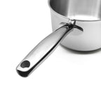 Fortune Candy 4-Quart Saucepan with Lid, Tri-Ply, 18/8 Stainless Steel, Advanced Welding Technology, Mirror Finish - Fortune Candy