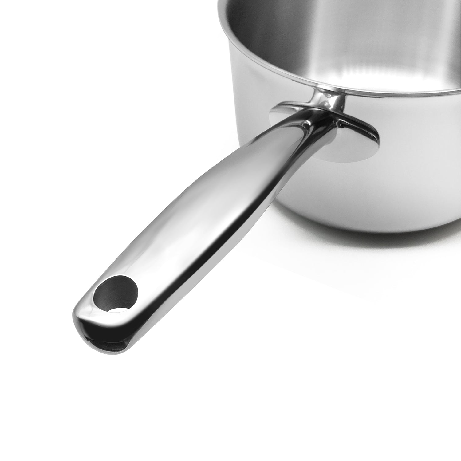 Fortune Candy 4-Quart Saucepan with Lid, Tri-Ply, 18/8 Stainless Steel, Advanced Welding Technology, Mirror Finish - Fortune Candy